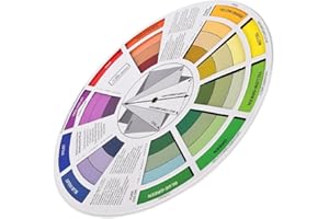 Ogquaton Roue de guide de mélange de couleurs pour tableau de palette de mélange de pigments assortis durable et utile