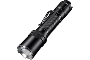 KLARUS EP11-1300 Lumen USB-C Uppladdningsbar Taktisk ficklampa, Dual Tail Switch, 3 ljuslägen + Strobe, IPX8 vattentät fickla