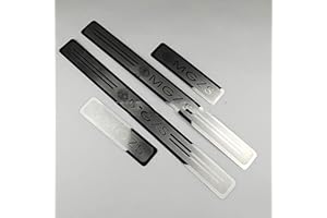 Ever TA 4 PièCes Garnitures De Seuil PortièRe Voiture en Acier Inoxydable pour MG ZS 2017 2018 2019 2020 2021 2022, Autocollant de Protecteur de PéDale de Seuil de Porte