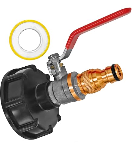 Wasserhahn Adapter 2" Auf 3/4" - Für IBC Behälter & Gartenschläuche, Aus PP, Mit Dichtung