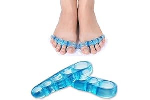PEDIMEND Silicone Gel Toe Separator & Spacer (1PAIR) – Finger Corrector/Straighteners - Relief Hallux Valgus - Bunion Pain Relief – Bent Toe Alignment - Reduce Pressure & Friction – Foot Care
