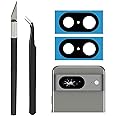 Cemobile 2 Sets Rear Back Camera Lens Glass Replacement for Google Pixel 8 with Pre-Installed Adhesive and Repair Tool Kit