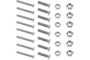 TXERFOLG 100 Pièces Vis Pozi à Tête Fraisée Boulons et écrous en Acier Inoxydable 304 Croix Vis à Métaux à Tête Fraisée 4 x 30 mm et 5 x 20 mm Utilisé dans les Machines et équipements Pièces Automobiles