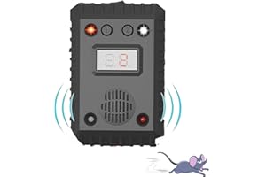 WARDBES Mäuseabwehr Unter der Motorhaube für Automotoren, Batteriebetriebener Ultraschall Gegen Mäuse, Regenwasserdicht Mäuseschreck, Tierschonend Sicher mit LED Blitzlicht für Autos