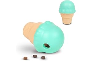 Brightkins, dispensador de premios en forma de helado grande, juguete interactivo para perros grandes, para estimular la mente de los perros y proporcionar una alimentación lenta, 2 piezas