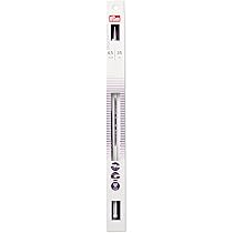 Prym 190357-1-Coppia Di Ferri Da Maglia Ergonomici A Punta Singola, 5,5 Mm X 35 Cm, Lunghezza X 1 Paio, Bianco, 35cm