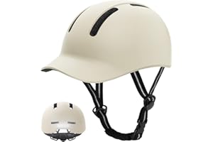 KINGLEAD Casco da bicicletta, Urban Commuter, elegante casco da bicicletta, da uomo e da donna, per ciclismo, trekking, city scooter, casco regolabile