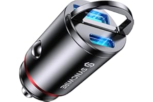 Syncwire Ładowarka samochodowa USB C i gniazdo USB 12 V [PD30W i QC3.0 30 W] całkowicie metalowa zapalniczka samochodowa USB szybka do iPhone'a 16 Pro Max 15 14 13 12, Samsung