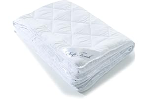 ‎AQUA-TEXTIL aqua-textil 4 Jahreszeiten Bettdecke 155x220cm Decken zusammengeknöpft Winter 1000g und Sommer 800g Füllmenge klimaregulierend Oeko-TEX