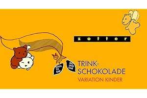 Zotter Variation Kinder (Honig-Zimt, Mango Lassi, Milch Kakao, Weiße mit Vanille, Zimt Banane), 1er Pack (1 x 110 g) - Bio