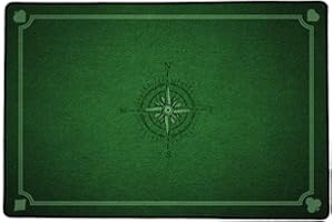 Immersion - Tapis de Jeux de Cartes et de société Imprimé en France Rectangle - Haute qualité antidérapant - Offline (60/40cm, Carte Vert)
