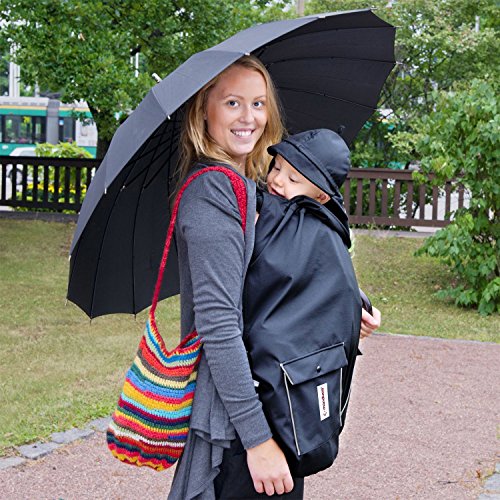 Manduca 199-61-13-000 All-Weather Cover, Regencover – one size, schwarz - 11