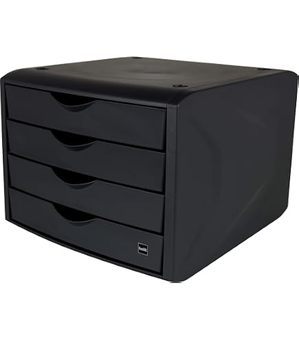 Bloc De Classement Leitz A4 6 Tiroirs Noir - Organisation Bureau Ou Maison