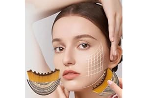 FLYGRRIV Lymphbürsten Gesicht, Gesichtsbürste, Face Brush, Lymphdrainage, Massagegerät Kontur Kinn Kiefer mit Aufbewahrungsbox (Brown)