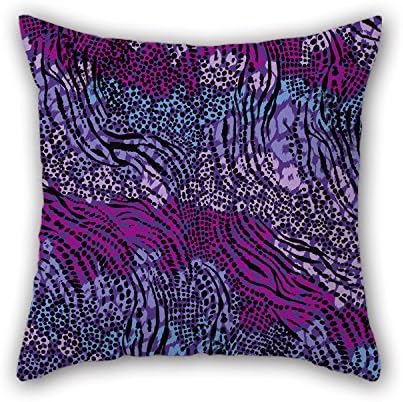 MaSoyy Leopard Throw Cushion Covers Best For Home Theater Bf Chair Play Room Wedding Lounge 18 X 18 Inches / 45 By 45 Cm(twin Sides)
