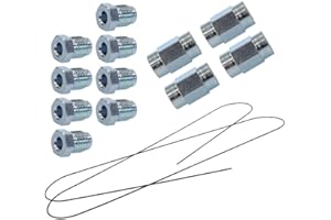 ATEC GERMANY 5 Meter Bremsleitung 4,75 mm + 8x Bremsleitungsverschraubung + 4x Bremsleitungsverbinder