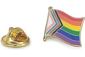 NumeroPhi Pin Bandera LGBT Pride Banderas Arcoíris | Broche LGBTIQ+ Rainbow Pins Heart Gay Lesbiana Asexual Trans