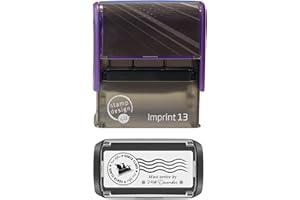 Santa Sleigh Christmas Mail Self Inking Stamp in Black Ink, Santa Claus Post Office Mail Stamp - Imprint 13 Stamp Design 4U