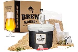 Brew Monkey® Kit de Brassage Bière Triple | Kit Base de 5L | 8,2% Alc. | Kit Fabrication Bière | Idée Cadeau Homme | Kit Bière | Coffret Cadeau Homme | Cadeau Noel Homme