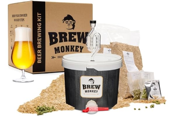 Brew Monkey® Kit de Brassage Bière Triple | Kit Base de 5L | 8,2% Alc. | Kit Fabrication Bière | Idée Cadeau Homme | Kit Bière | Coffret Cadeau Homme | Cadeau Noel Homme