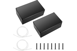 DBALL 2 Piezas Caja Estanca en Plastico 158x90x60mm Caja Estanca Exterior Fuerte y Resistente Cajas Estancas Electricidad para Organizar Cables Proyectos Electrónica (Negro)