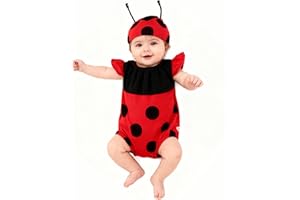 Beipegin Biene Kostüm für Baby Jungen Mädchen,Ladybug Body Strampler Neugeborene Verkleidung Bienenkostüm und Hut für Größe 0 bis 9 Monate