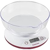 BEPER BP.802 Báscula Digital de Cocina, Bol Transparente Extraíble, Alimentos Sólidos y Líquidos, Sensor de Alta Precisión, H