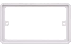 Schneider Electric - Lisse White Moulded, Double Socket Surround, Spacer, GGBLSPC2S, White