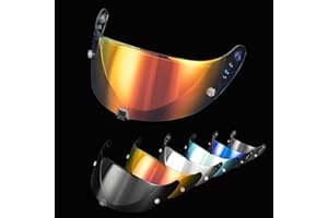 psler Helmet Visor for T520 ST1400 R1 - T520 ST1400 R1 Face Shield Helmet Visor Helmet Accessories,Aurora Clear Red