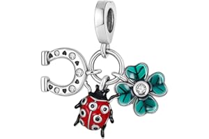 MULA Charm Bead Ciondolo Donna Argento Fascino per Bracciali e Collane