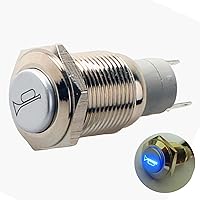 Yiyida – Hupentaste, 12-150 Autotaste, Signalhorn, 12 V, wasserdicht, Druckschalter aus Metall