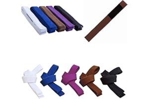 MMASPORT The Fight Evolution Ceinture BJJ Belt Jiu Jitsu Kimono - gi 100 % coton, épaisseur 5 mm, rembourrée en Eva