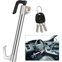 Bloccasterzo Per Auto - Acciaio Inossidabile, Con 3 Chiavi, Antifurto Per Veicoli - Foto 7