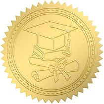 Autocollants de remise de diplôme de félicitations, étiquettes rondes