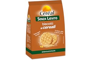 Céréal Biscotti Ai Cereali Croccanti Biscotti senza Lievito, Crispies di Farro, Mais, Fiocchi di Riso, 50 Mini Biscotti