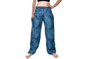 Bohotusk Pantalones de harén bohemios para niños, cintura elástica, estilo hippy bohemio, pantalones de festival hippie para niños, donación hecha a elefante santuario