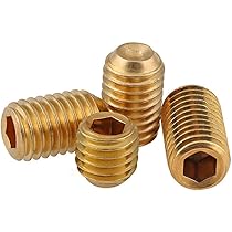 Madenschrauben Messing M3×5mm - 30 Stück Inbusschrauben