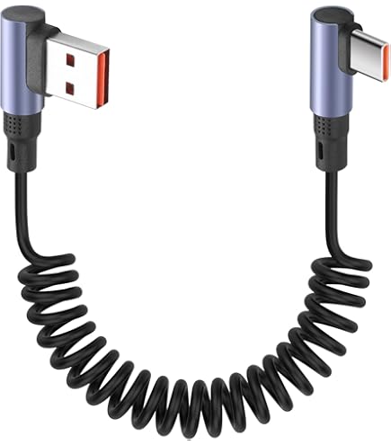 Câble USB C Court De 30 Cm, Câble Coudé De Type C, Câble Adaptateur USB C 3.1 Pour Charger Le Câble De Synchronisation Des Données Pour Ordinateur