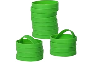 LVNRIDS Braccialetti elastici in silicone 50 pezzi, braccialetti con cinturini in gomma per feste sportive a scuola