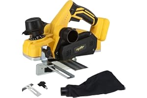 WITLIGHT Mellif Rabot électrique sans fil pour batterie Dewalt (outil uniquement, batterie non incluse)