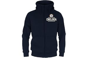 Chelsea FC Officiel - Pull zippé à Capuche thème Football - Polaire - Homme