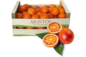 ‎ARISTOS ARISTOS Griechische Blutorangen Moro | Saftig Süß Säuerlich | Frische Ernte aus Griechenland (5 KG)