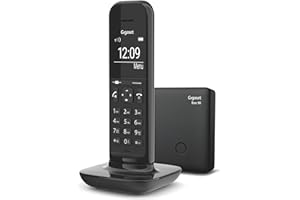 Gigaset CL390 - Telefono DECT - Funzione Black List e "Non disturbare" - Vivavoce - Ampio Display - Standard, Nero [Versione Italiana]