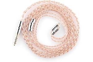 Fanmusic Moondrop LINE T 6N OCC Single Crystal Copper 196-Core Litz Structure Earphone Upgrade Cable 0.78mm 2Pin 4.4mm Balanced Cable