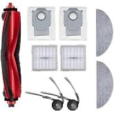 robotyedek, Q8 Max Pro - Q8 Max Pro Plus Roborock ile Uyumlu Ana Fır&ccedil;a, Hepa Mop Yan Fır&ccedil;a Toz Torbası Seti 9 P