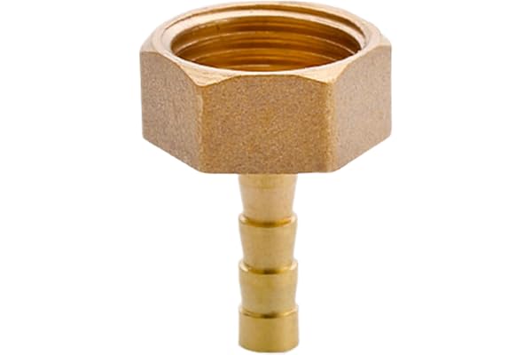 MOUMOUTEN 6 mm 1/2 tum mässing slangkoppling | hongänga, metallklyvare, slangklämma, luft, vatten- och oljeadapter (tunn 6 mm
