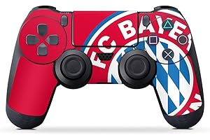 DeinDesign Skin kompatibel mit Sony PlayStation 4 Controller Folie Sticker FC Bayern München Offizielles Lizenzprodukt FCB