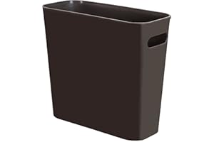 Youngever 5.5L Cestino Sottile Può, Cestino dei Rifiuti di Plastica (Brown)