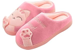 Mishansha Zapatillas de Casa Hombre Mujer Invierno Pantuflas Antideslizantes CáLido