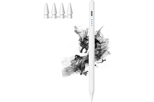 Active Stylus Pen for iPad(2018-2023) with Tilt Sensitivity, Palm Rejection, Kenkor iPad Pencil 9th Generation Compatible with Apple iPad Pro 11/12.9", iPad Mini 5/6/Air3/4/5, iPad 6/7/8/9/10-White